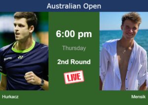 How To Watch Hurkacz Vs Mensik On Live Streaming At The Australian