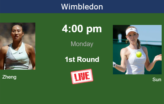 How To Watch Zheng Vs Sun On Live Streaming In Wimbledon On Monday