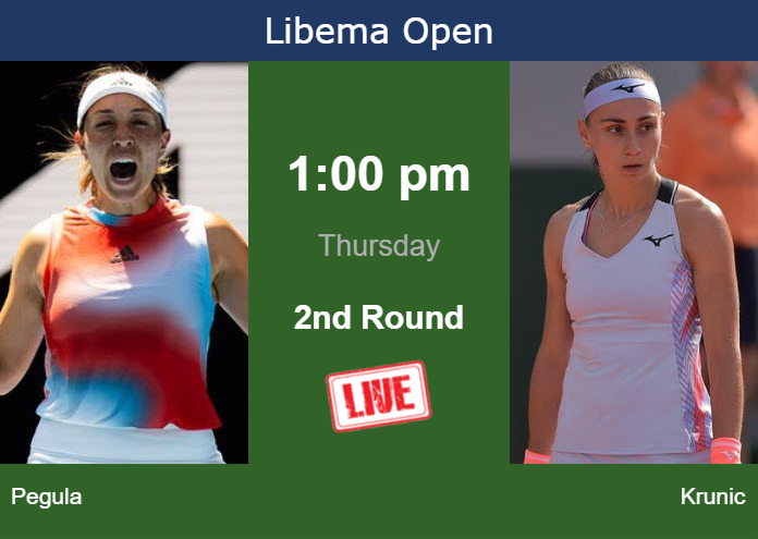 How To Watch Pegula Vs Krunic On Live Streaming In S On Thursday