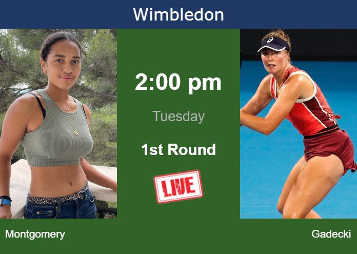 How To Watch Montgomery Vs Gadecki On Live Streaming In Wimbledon On