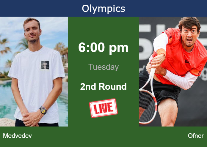 How To Watch Medvedev Vs Ofner On Live Streaming In Paris On Tuesday