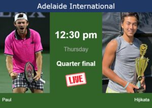 How To Watch Paul Vs Hijikata On Live Streaming In Adelaide On