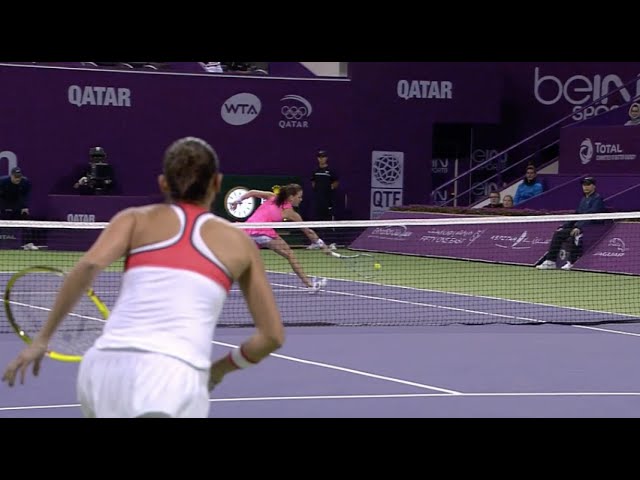 2016 Qatar Total Open Behind The Back Hot Shot | Agnieszka Radwanska