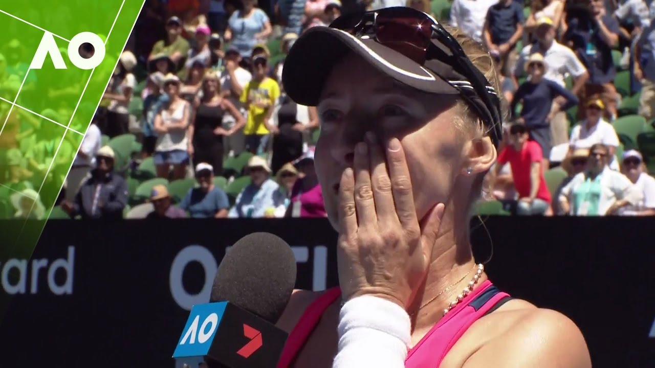Lucic-Baroni`s emotional on court interview (QF) | Australian Open 2017