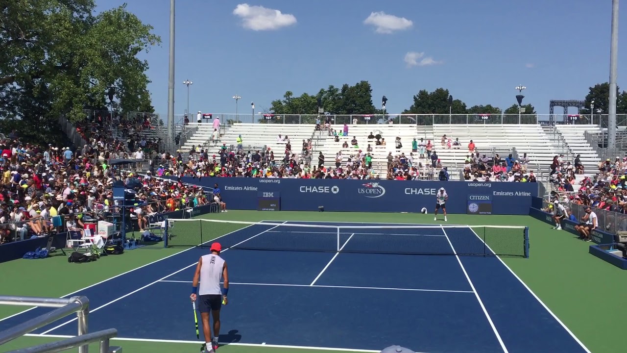 Amazing Racquet catch by Rafael Nadal US Open 2017 Practice Session