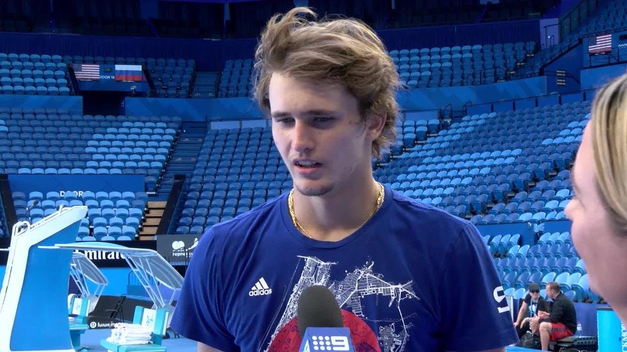 Alexander Zverev practice session | Mastercard Hopman Cup 2018