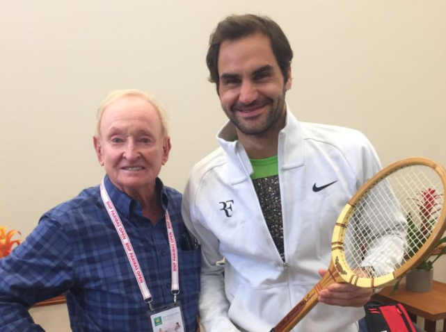 Rod Laver confirms Federer is the GOAT with a lovely gift
