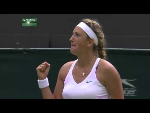 Azarenka match point v Lucic-Baroni – Wimbledon 2014