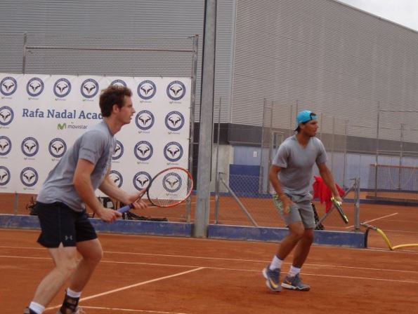 Murray happy for training with Nadal