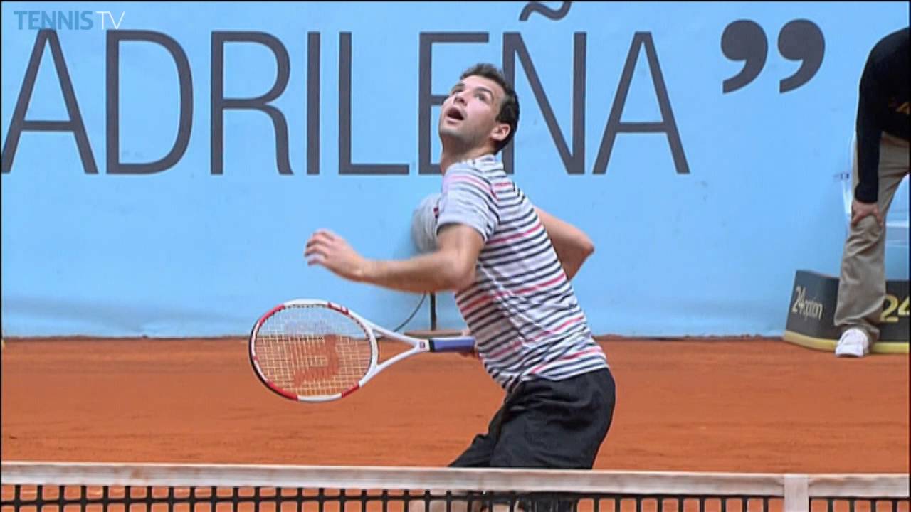 Dimitrov Hits 'Tweener Hot Shot In Madrid 2014 Tennis Tonic News