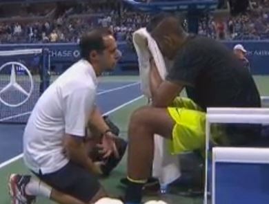 Injured Kyrgios leaves the US Open in tears