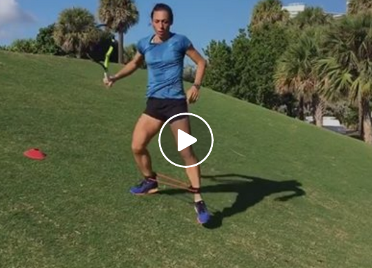 Schiavone shows off amazing form during training