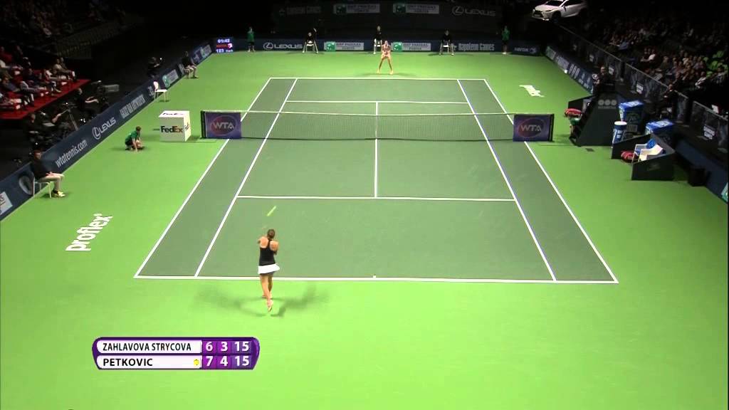 2015 BNP Paribas Fortis Diamond Games Semifinal WTA Highlights