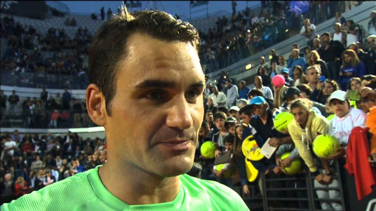 Rome 2013 Tuesday Interview Federer