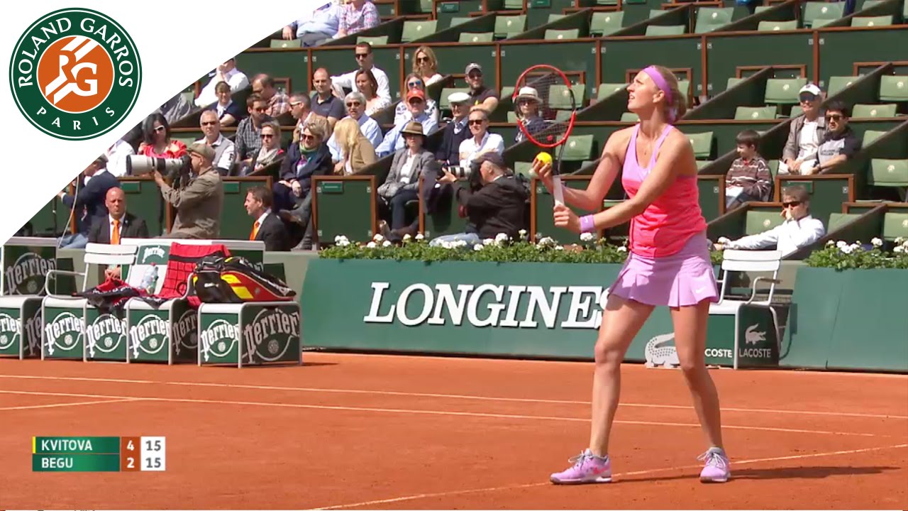 P. Kvitova v. I. Begu 2015 French Open Women`s Highlights / R32