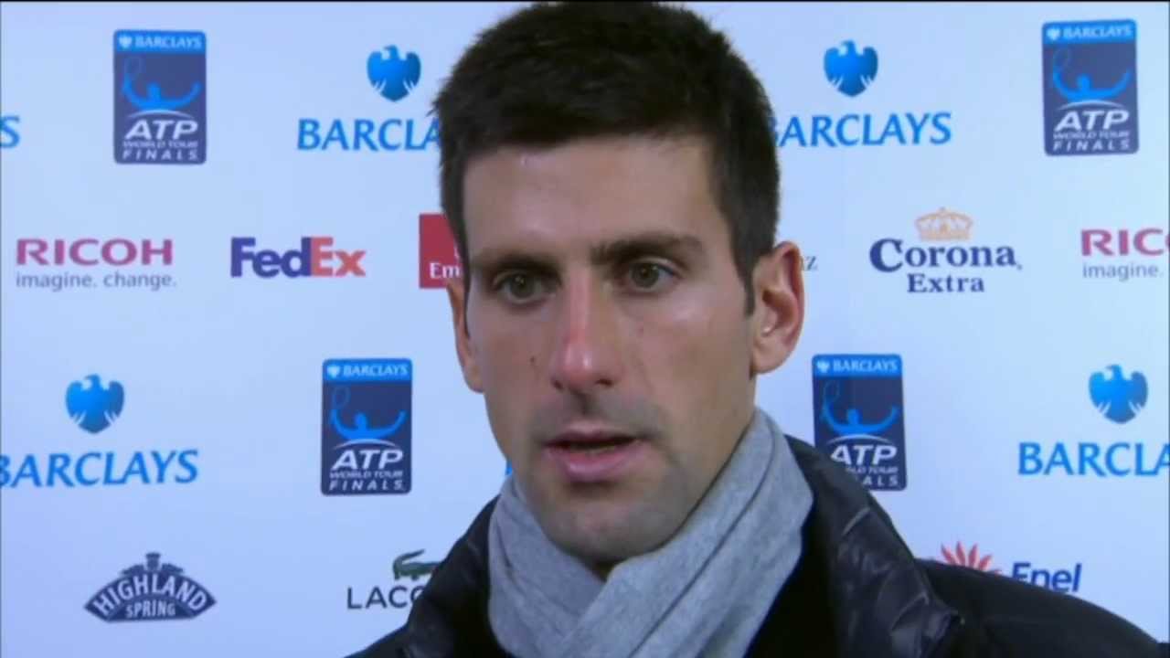 Barclays ATP World Tour Finals 2013 Tuesday Interview Djokovic Tennis