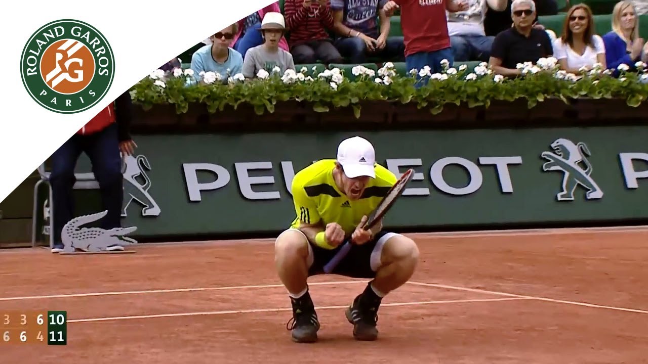 A. Murray v. P. Kohlschreiber 2014 French Open Men`s R3 Highlights