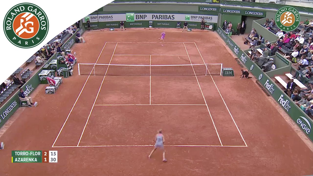 Victoria Azarenka v. M-Teresa Torro-Flor 2015 French Open R128 Highlights