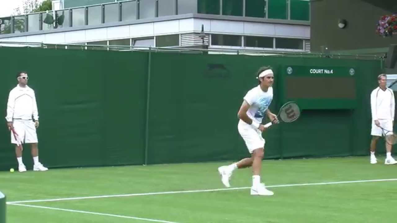Roger Federer on the practice courts at Wimbledon - Tennis Tonic - News ...