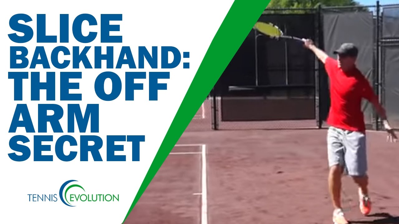 HOW TO HIT A SLICE BACKHAND The Slice Tennis Backhand Tennis Tonic