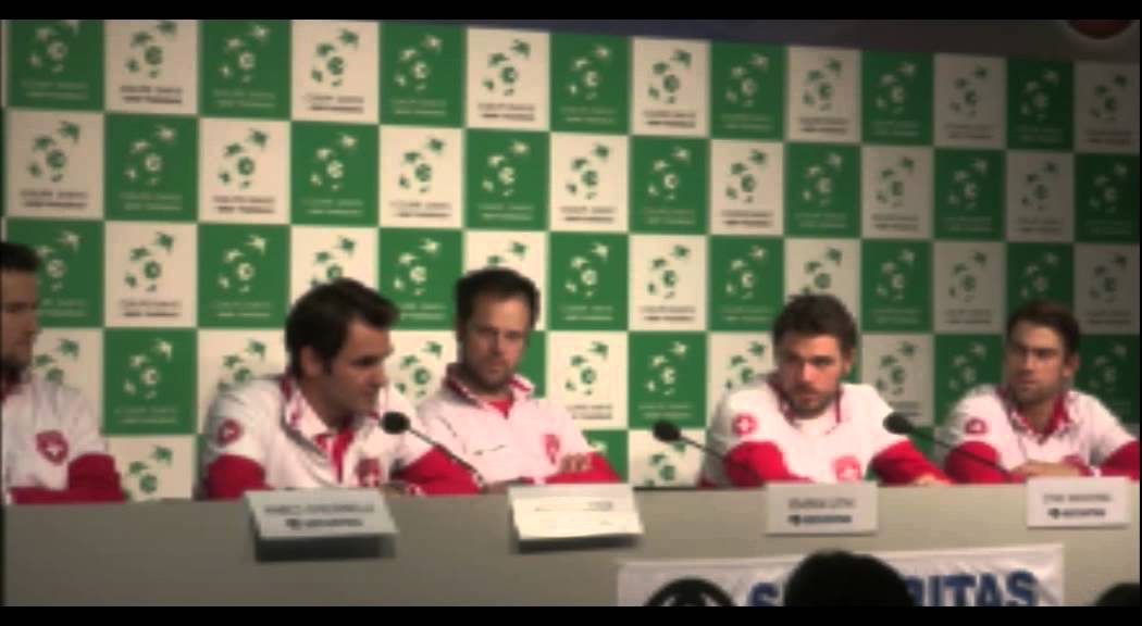 Press conference Swiss Davis Cup team