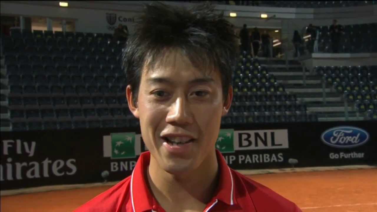 Rome 2013 Monday Interview Nishikori