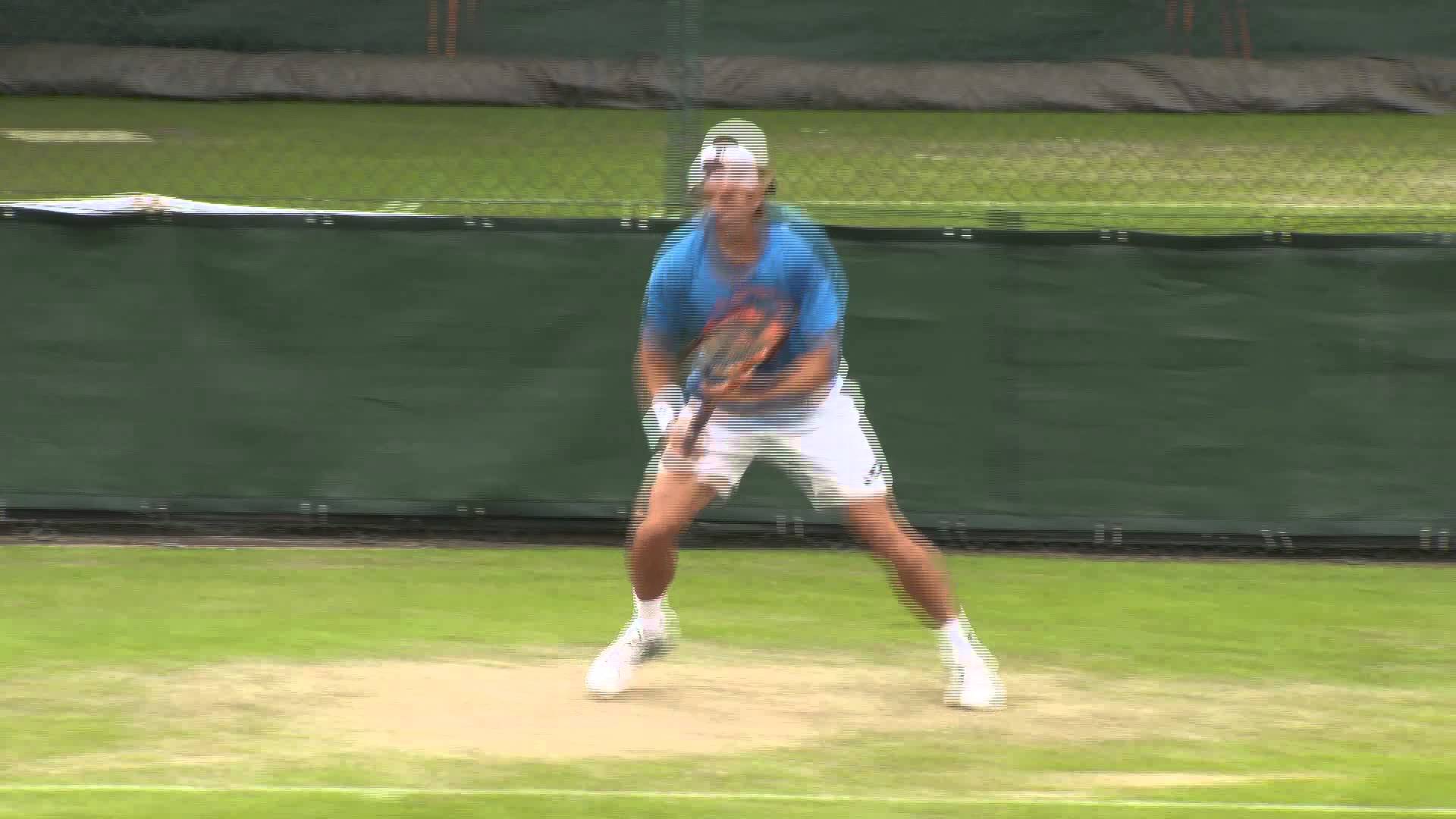 Wimbledon 2014 Berdych Isner Ferrer Practice