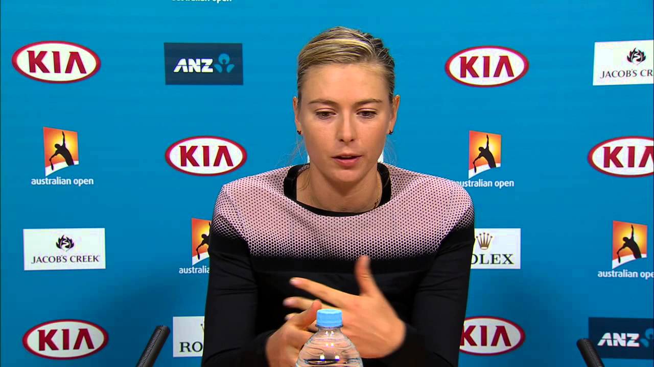 Maria Sharapova press conference (QF) - Australian Open 2015 - Tennis