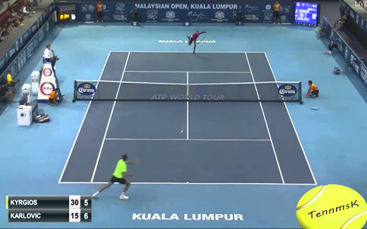 MALAYSIAN OPEN/ KUALA LUMPUR / NICK KYRGIOS vs IVO KARLOVIC HIGHLIGHTS