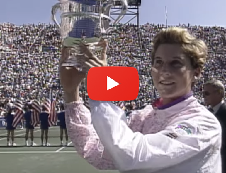17-year-old Monica Seles Shocks Navratilova to Win the Us Open Title capture