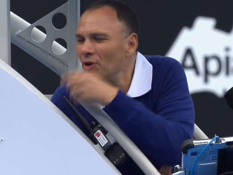 When Lahyani tried to motivate also Tomic… but… lahyani