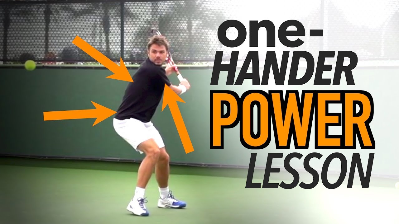 One-Handed Backhand POWER - Tennis Lesson - Tennis Tonic - News ...