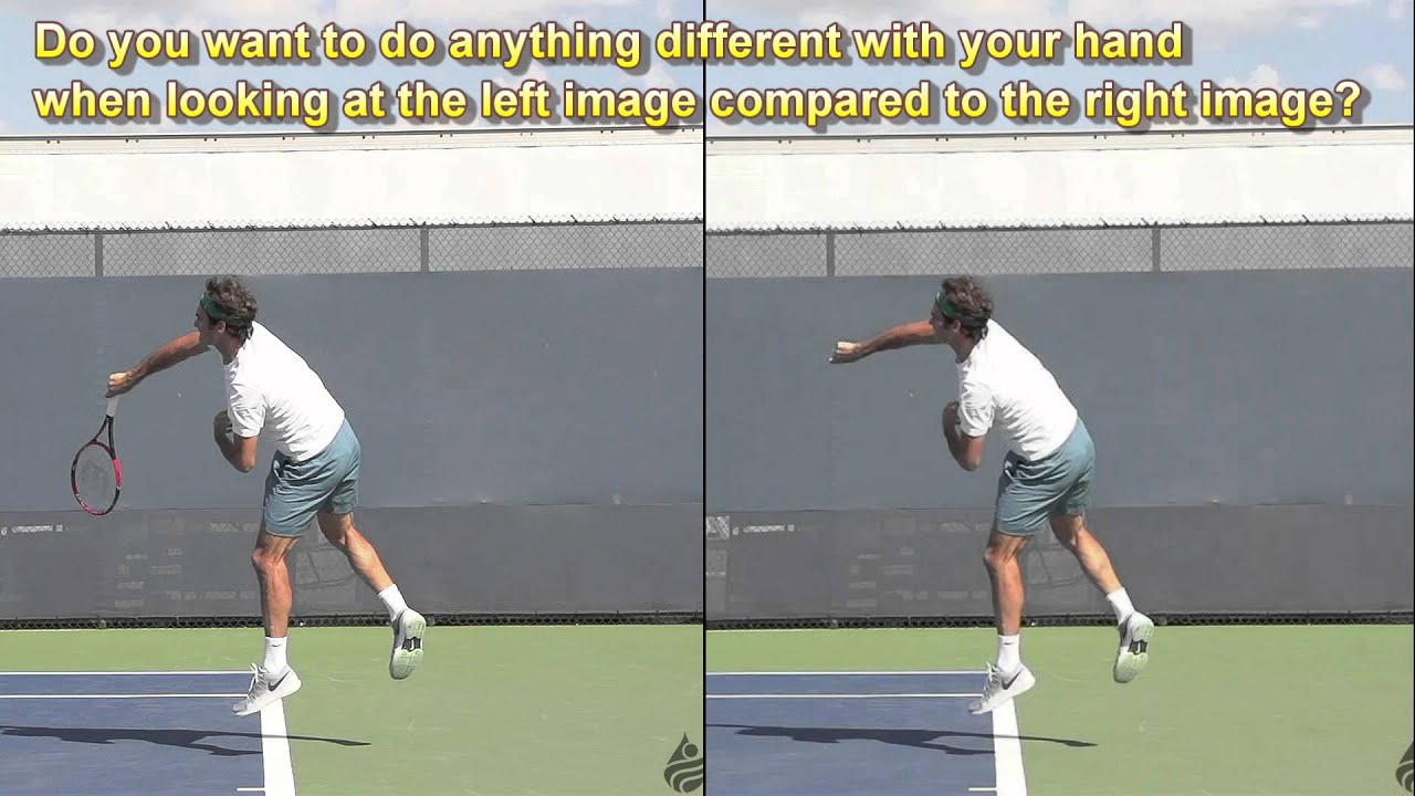 Roger Federer’s Serve Technique – Racquet Digitally Removed