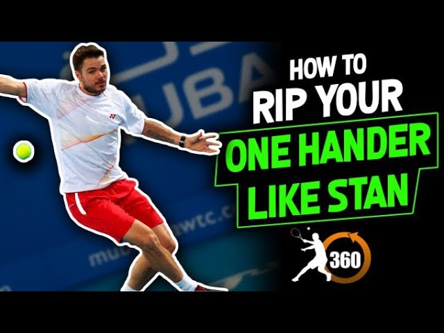 One Hand Backhand Lesson | How to Rip it Like Stan Wawrinka