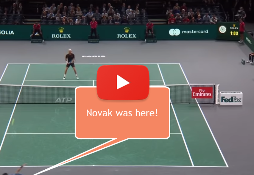 Djokovic hot shot