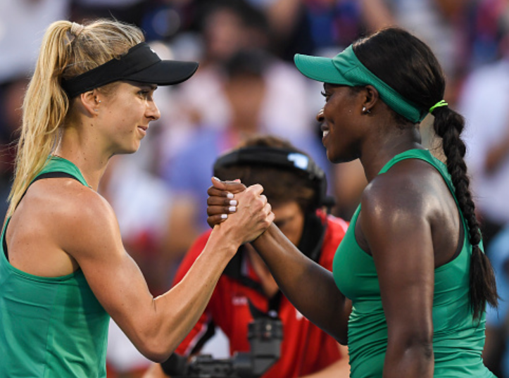 Elina Svitolina and Sloane Stephens Elina Svitolina and Sloane Stephens