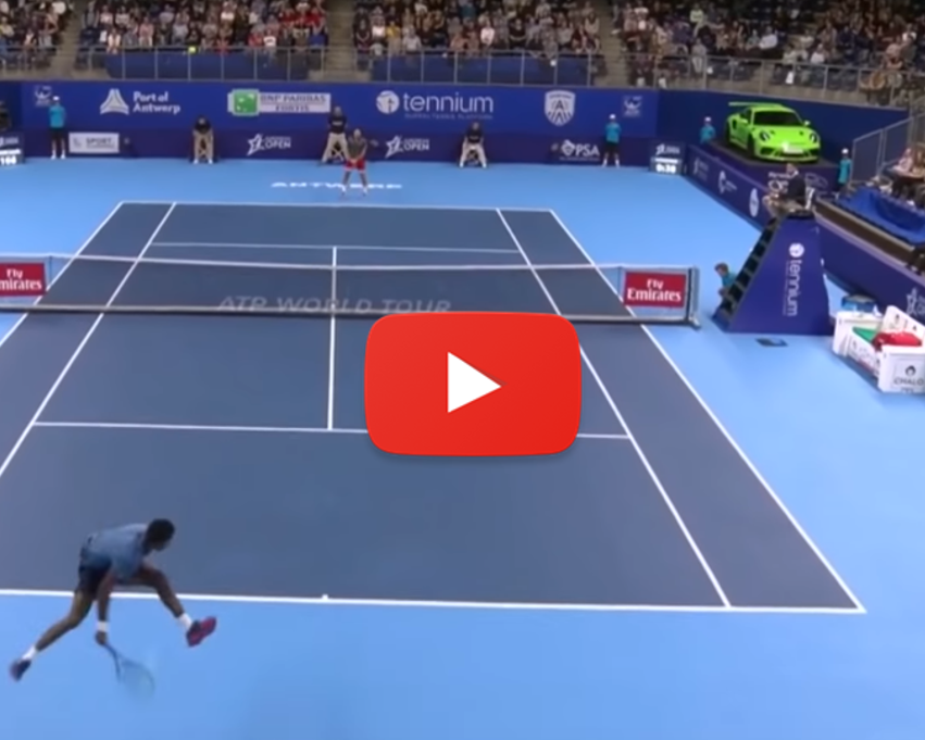 Monfils flying Tweener