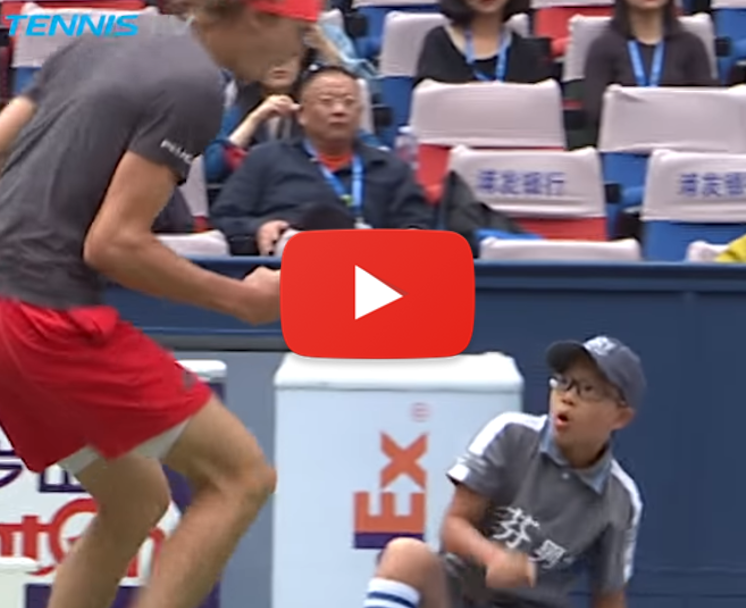 ZVEREV AND THE BALL BOY