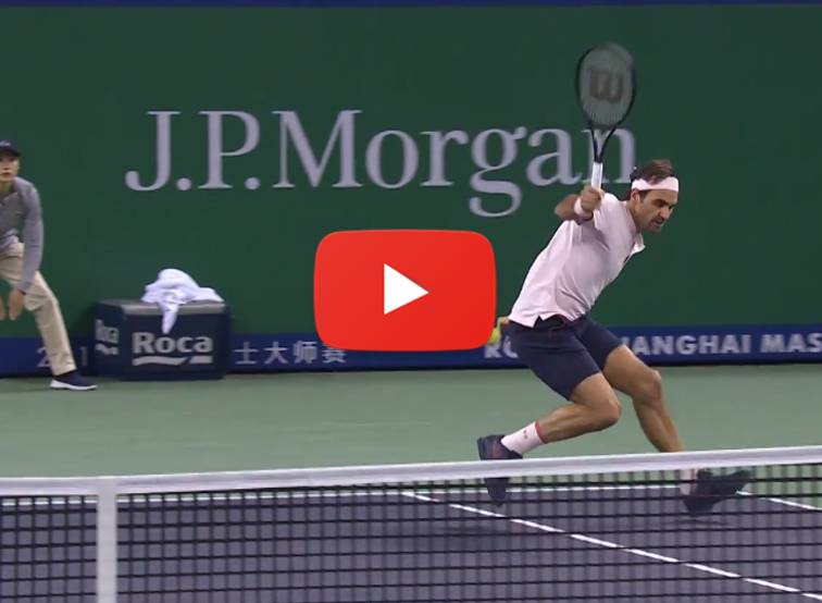 federer amazing backhands