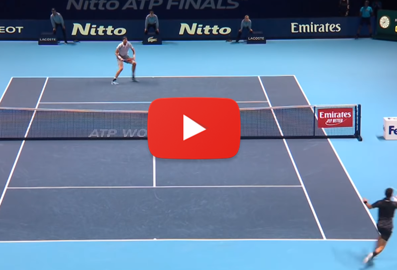 Djokovic insane return againt Isner