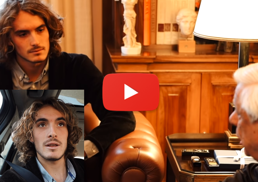 Tsitsipas posts his vlog about meeting the President Tsitsipas vlog on meeting the president