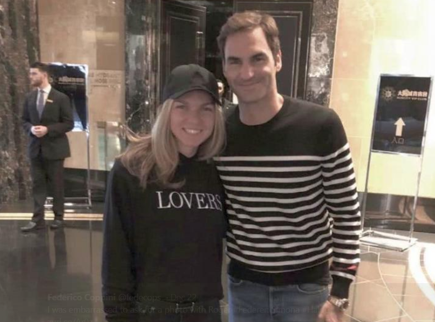 Simona Halep Roger Federer