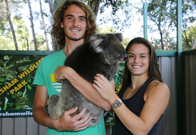 Stefanos Tsitsipas, Maria Sakkari enjoying their time with koala and ...