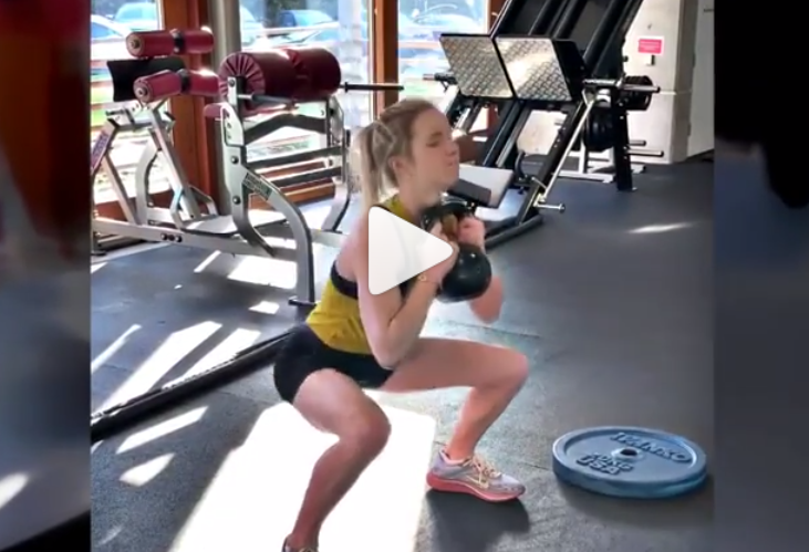 Svitolina posts video of very aggressive training Svitolina traiing