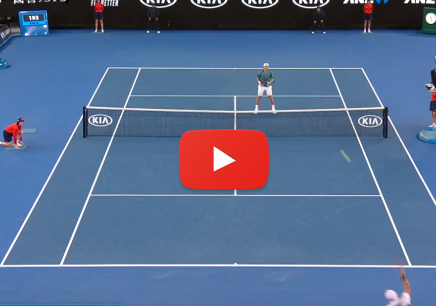 Alexei Popyrin same as Roger Federer in counter-smash-lob hot shot | AO
