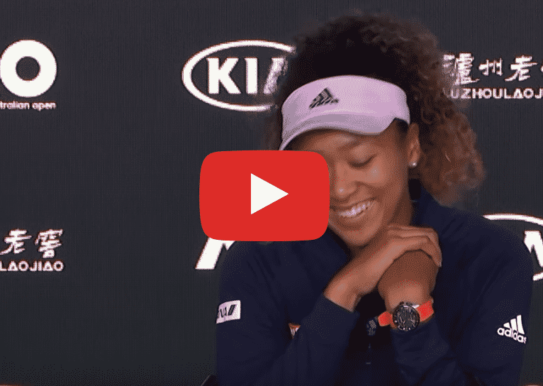 I forgot to smile. Naomi Osaka