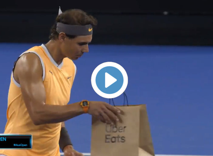 Rafael Nadal advertising for Uber Eat Australia
