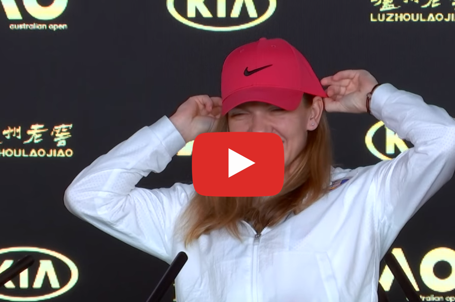 Simona HAlep press conference