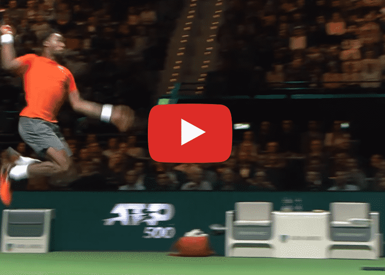 HOT SHOT. Insane jump from Monfils