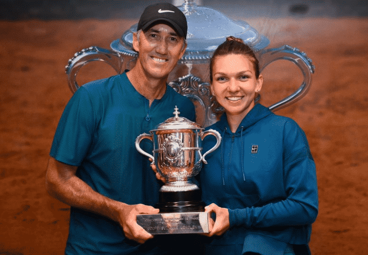 Simona Halep and Darren Cahill